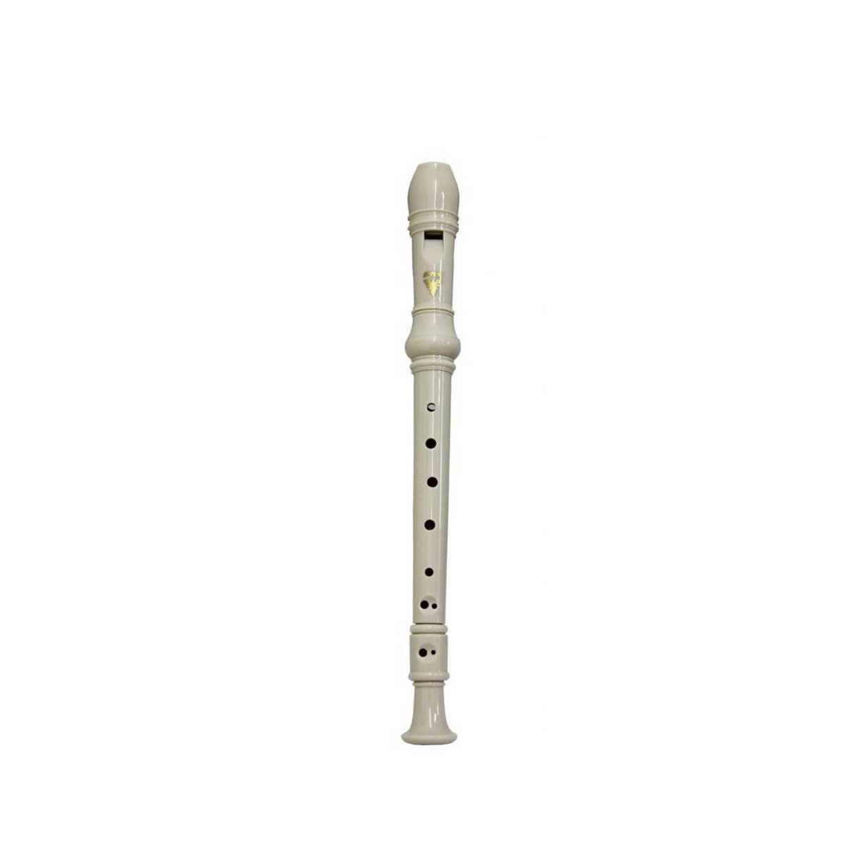 Flauta Doce P8 Germânica Soprano Bege - PHX